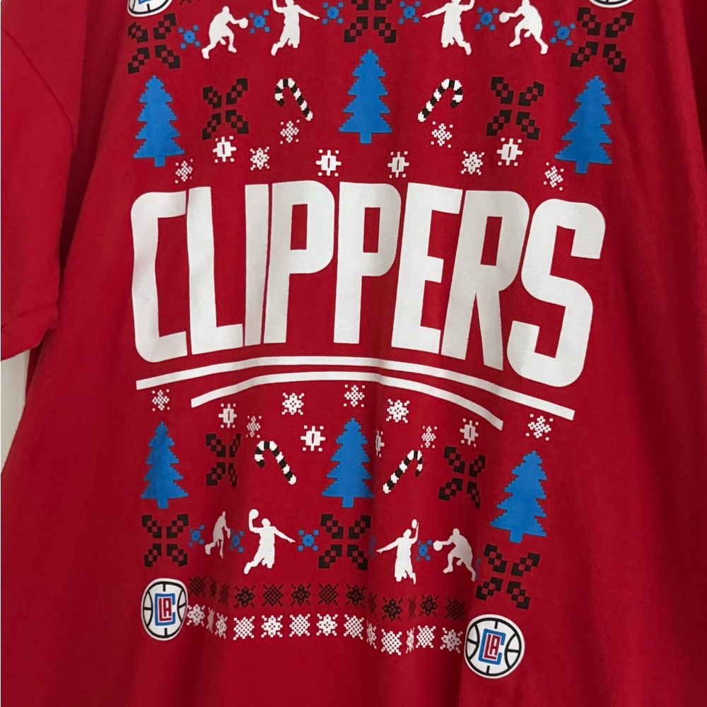 Red Clippers Short Sleeve Tee xl 100% cotton